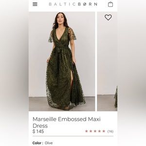 Marseille Embossed Maxi Dress